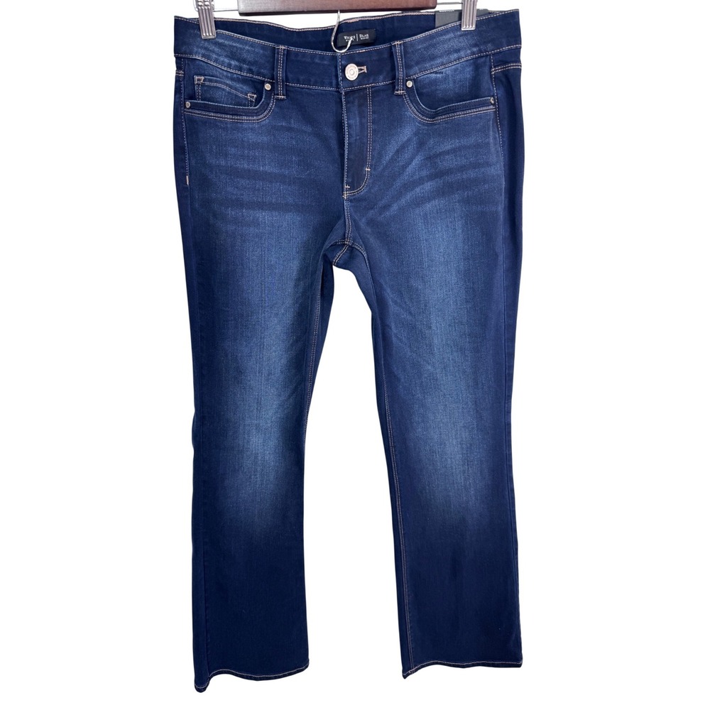 White House Black Market 8S Blue‎ Jeans Women's Contour Bootcut Saint Honore New